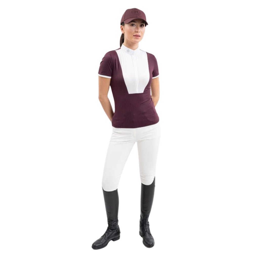 HENRY equestrian - Harcour - Γυναικείο μπλουζάκι αγώνων Shine - Eggplant