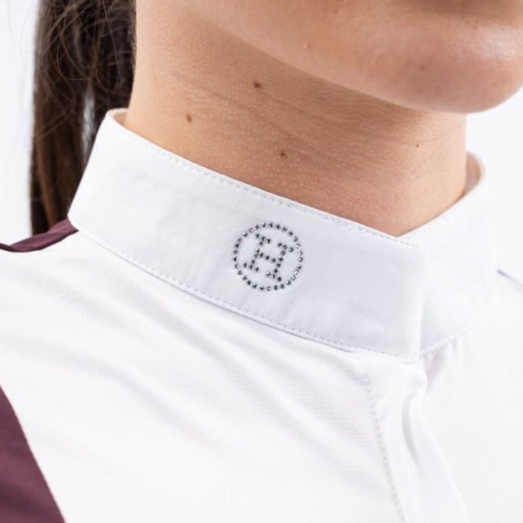 HENRY equestrian - Harcour - Γυναικείο μπλουζάκι αγώνων Shine - Eggplant