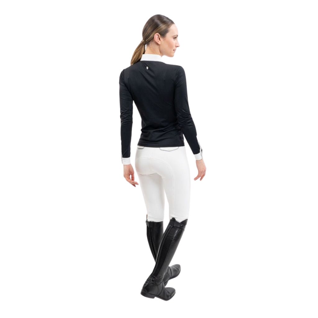 HENRY equestrian - Harcour - Γυναικείο μακρυμάνικο μπλουζάκι αγώνων Stella - Black