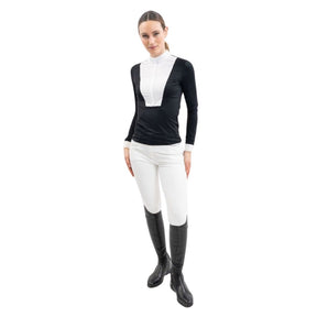 HENRY equestrian - Harcour - Γυναικείο μακρυμάνικο μπλουζάκι αγώνων Stella - Black