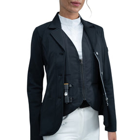 HENRY equestrian - Harcour - Pack Γυναικείο σακάκι αγώνων Kanji + θώρακα Airbag - Black