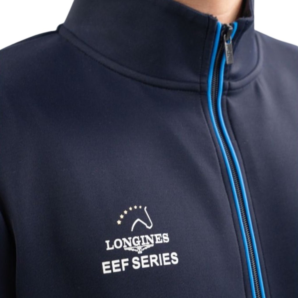 HENRY equestrian - HARCOUR - Zipped Sweatshirt Budapest Unisex EEF - man - navy