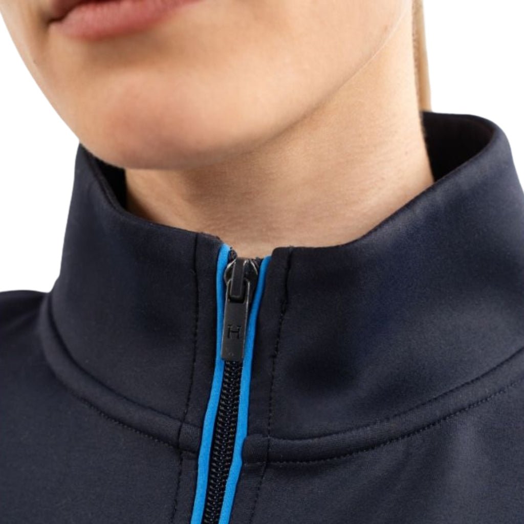 HENRY equestrian - HARCOUR - Zipped Sweatshirt Budapest Unisex EEF - navy