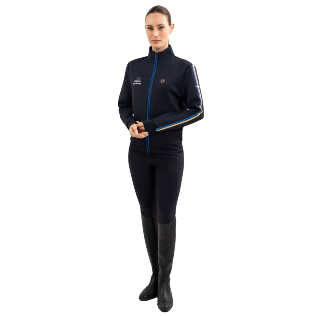 HENRY equestrian - HARCOUR - Zipped Sweatshirt Budapest Unisex EEF - navy