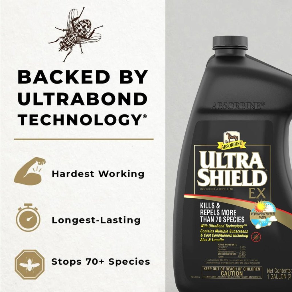 HENRY equestrian - Absorbine - Εντομοαπωθητικό σπρέι Ultra Shield 946 ml