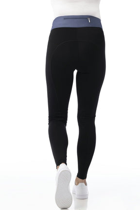 HENRY equestrian - Equitheme - Γυναικείο legging ιππασίας Tea pull-on μαύρο