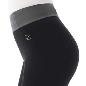 HENRY equestrian - Equitheme - Γυναικείο legging ιππασίας Tea pull-on μαύρο / χακί