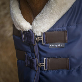 HENRY equestrian - Equitheme - Κουβέρτα στάβλου Teddy - navy