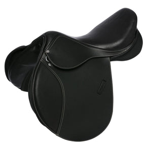 HENRY equestrian - Eric Thomas - Σέλα Fitter Εμποδίων με κοκκώδες δέρμα - μαύρο