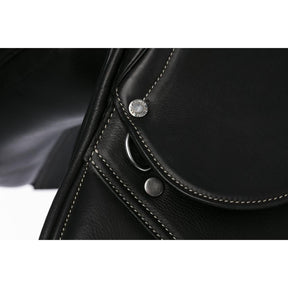 HENRY equestrian - Eric Thomas - Σέλα Fitter Εμποδίων με λείο δέρμα - μαύρο