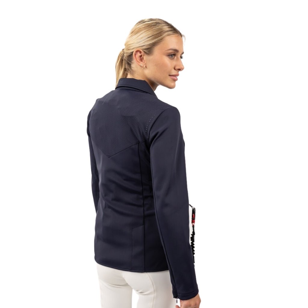 HENRY equestrian - Harcour - Pack Γυναικείο σακάκι αγώνων Kanji + θώρακα Airbag - Navy