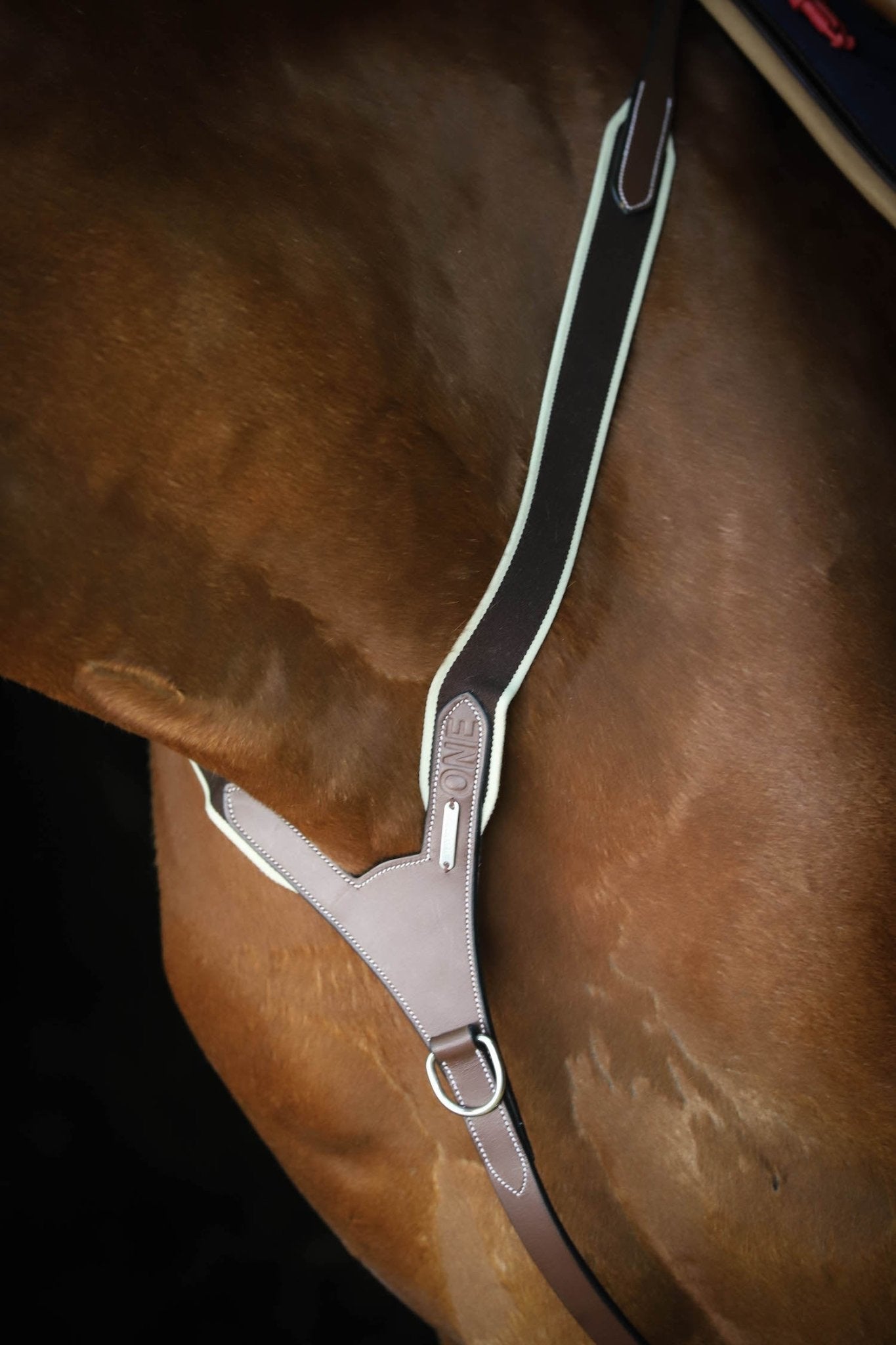 HENRY equestrian - Jump'In - Ελαστικό προστερνίδιο + μαρτινγκάλα One καφέ