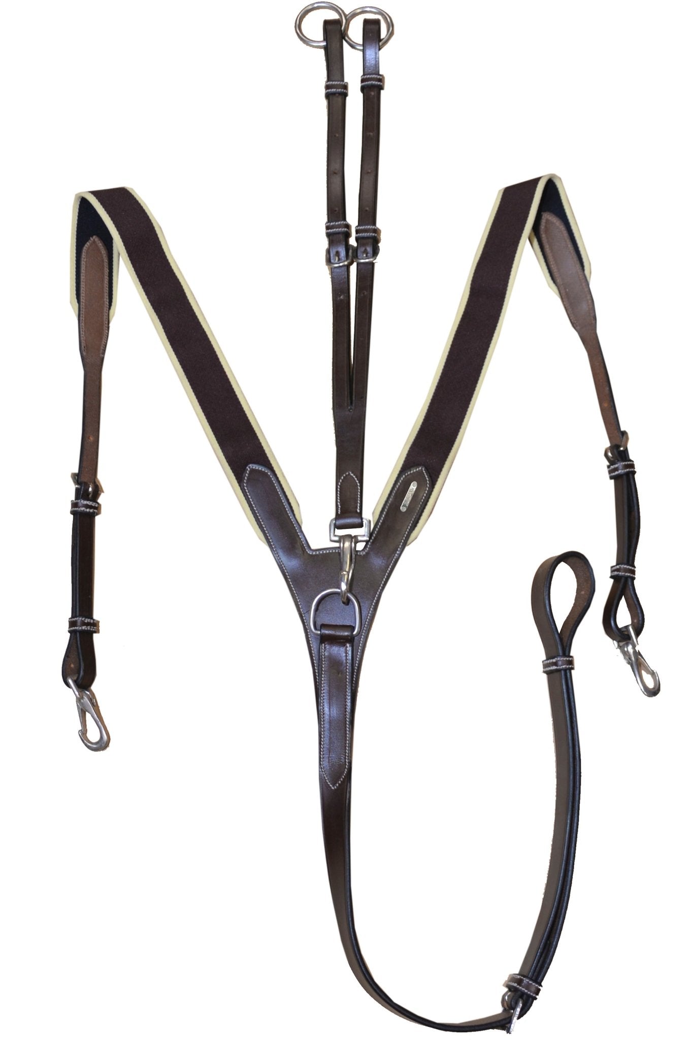 HENRY equestrian - Jump'In - Ελαστικό προστερνίδιο + μαρτινγκάλα One καφέ