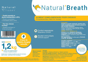 HENRY equestrian - Natural’ Innov - Συμπλήρωμα διατροφής NATURAL' BREATH αναπνευστική άνεση 1,2 kg