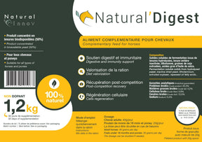 HENRY equestrian - Natural’ Innov - Συμπλήρωμα διατροφής Natural’ Digest πεπτική άνεση 1,2 kg