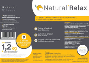 HENRY equestrian - Natural’ Innov - Συμπλήρωμα διατροφής Natural’ RELAX 1,2 kg