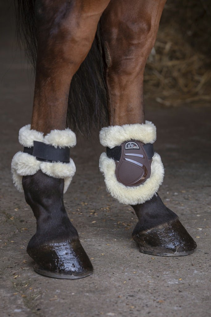 HENRY equestrian - Norton - Πίσω γκέτες με γούνα XTR full καφέ