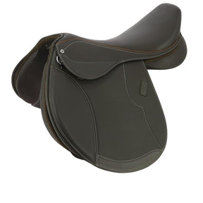HENRY equestrian - Norton - Σέλα Εμποδίων "Rexine Evol" close contact - Αβάνα ή μαύρο