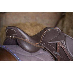 HENRY equestrian - Norton - Σέλα Εμποδίων "Rexine Evol" close contact - Αβάνα ή μαύρο